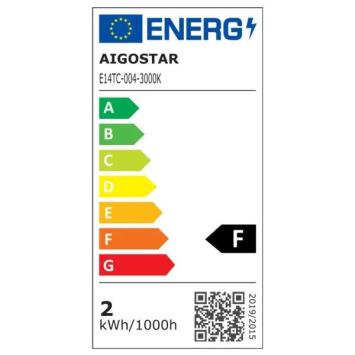 LED E14-T22 Filamentlamp 2 Watt - 3000K