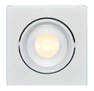 Set 2 x vierkante led inbouwspot 4W wit
