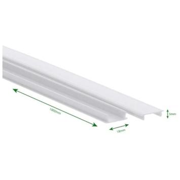 Afdekplaat voor spanningsrail 1-fase - Wit - 1 meter