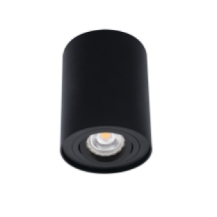 Opbouwspot rond - Bord1 - Zwart - Kantelbaar - Ø95x125mm