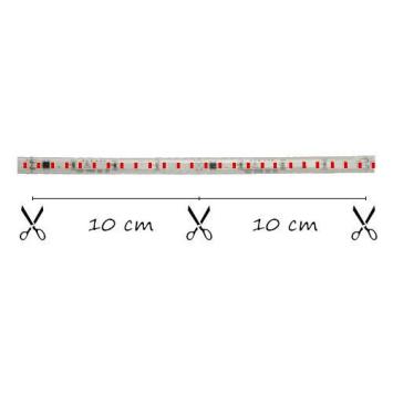 LED Strip 230 Volt -  Inkortbaar per 10 cm - Rood - Dimbaar - IP65