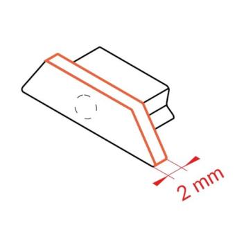 Einddop voor Arc 12 Ledstrip profiel - Wit - Set 2 stuks