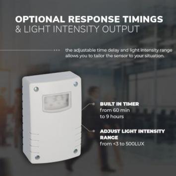 Schemerschakelaar met timerfunctie 400 Watt - IP54 - Grijs - 10A - IP44
