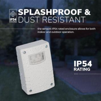 Schemerschakelaar met timerfunctie 400 Watt - IP54 - Grijs - 10A - IP44