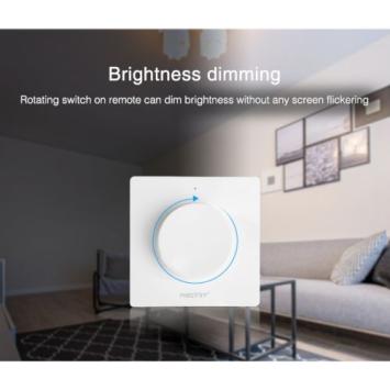 Draadloze Draaiknop Wanddimmer Wit - MiBoxer - K1
