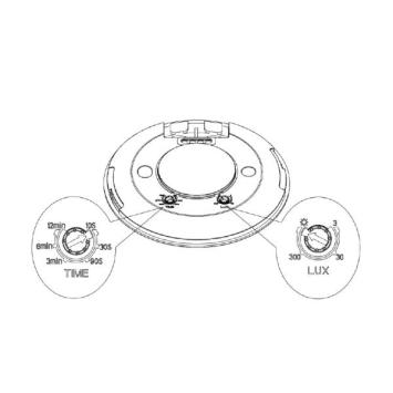 Aanwezigheidssensor met bewegings- en ademhalingsdetectie - Wit - Opbouw